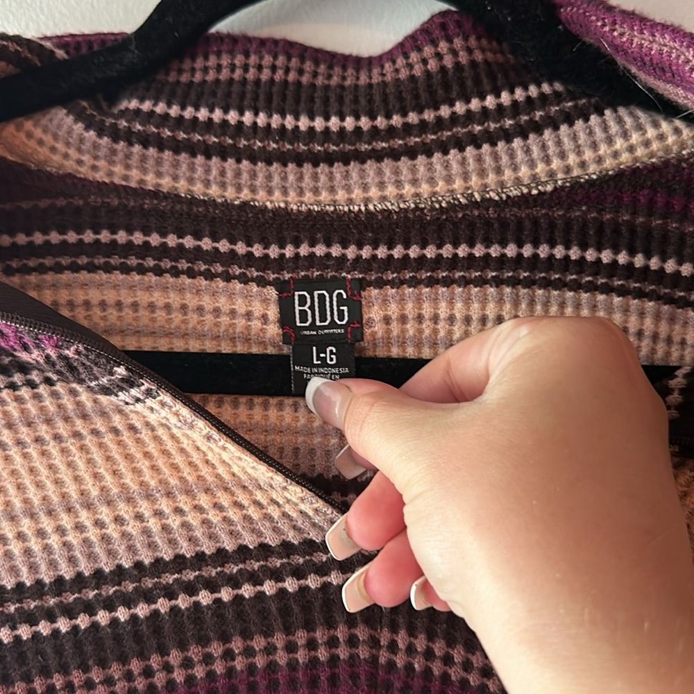 Urban outfitters retro style quarter zip long sleeve - Picture 2 of 3